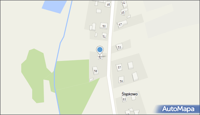 Psary, Powstańców, 52, mapa Psary