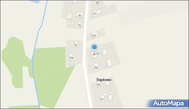 Psary, Powstańców, 57, mapa Psary