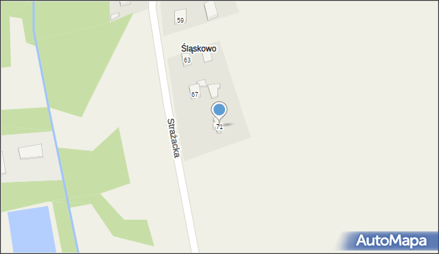 Psary, Powstańców, 71, mapa Psary