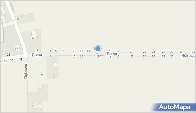 Psucin, Polna, 16, mapa Psucin