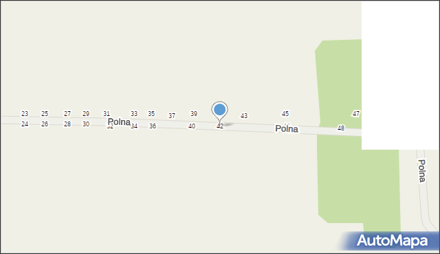 Psucin, Polna, 42, mapa Psucin