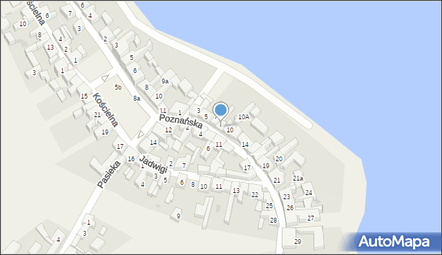Pszczew, Poznańska, 9, mapa Pszczew