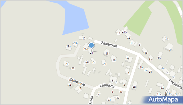 Pułtusk, Popławska, 24, mapa Pułtusk