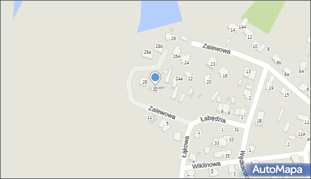 Pułtusk, Popławska, 32, mapa Pułtusk