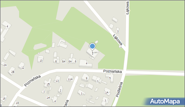 Puszczykowo, Poznańska, 2, mapa Puszczykowo