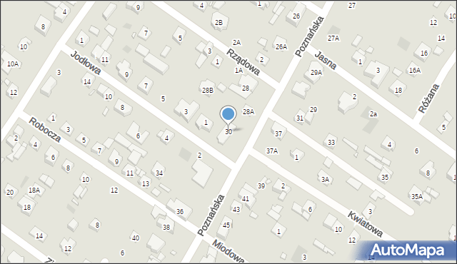 Puszczykowo, Poznańska, 30, mapa Puszczykowo