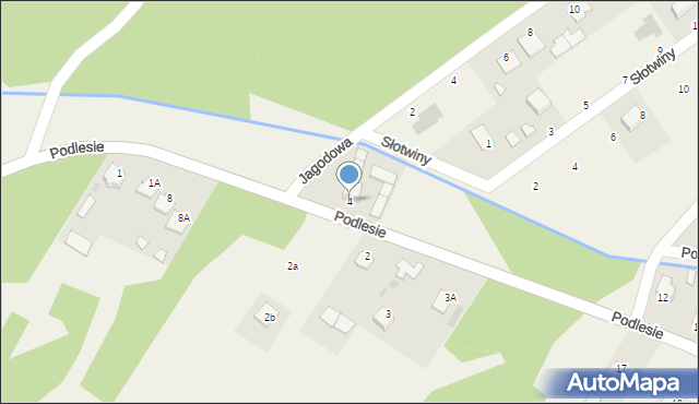 Pysznica, Podlesie, 4, mapa Pysznica