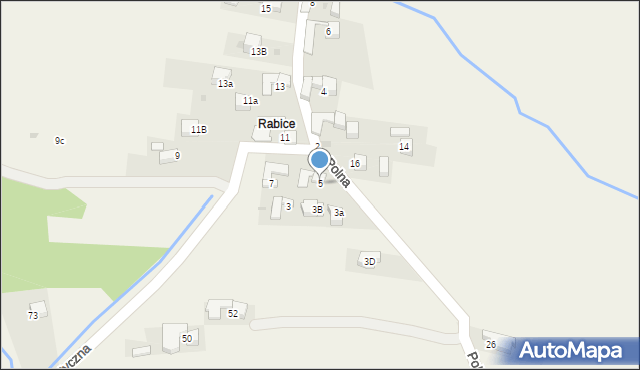 Pyzówka, Polna, 5, mapa Pyzówka