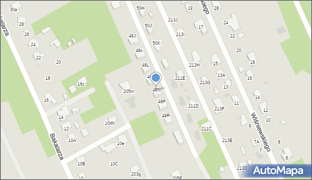 Radom, Podleśna, 48N, mapa Radomia