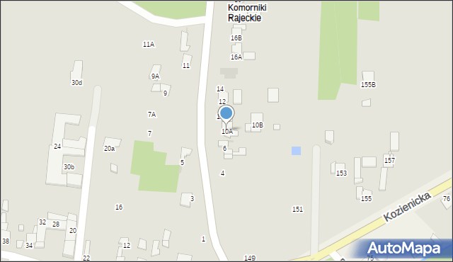 Radom, Potkańskiego Karola, 10A, mapa Radomia