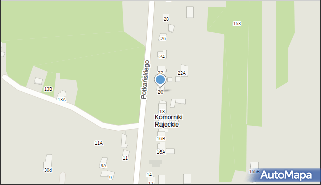 Radom, Potkańskiego Karola, 20, mapa Radomia