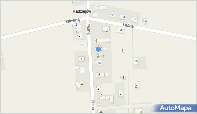 Radziejów, Polna, 6A, mapa Radziejów