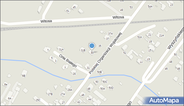 Radzymin, Polskiej Organizacji Wojskowej, 33, mapa Radzymin