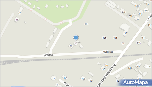 Radzymin, Polskiej Organizacji Wojskowej, 45, mapa Radzymin