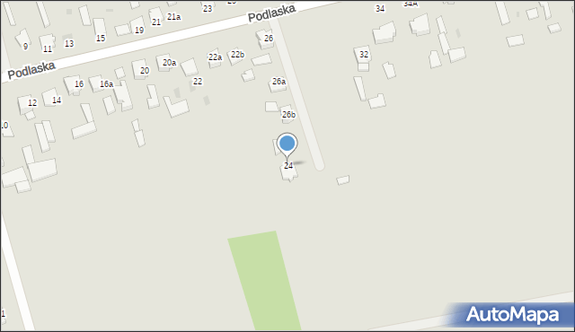 Radzyń Podlaski, Podlaska, 24, mapa Radzyń Podlaski