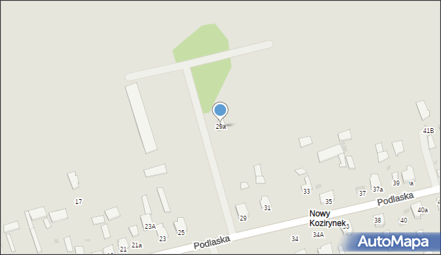 Radzyń Podlaski, Podlaska, 29a, mapa Radzyń Podlaski