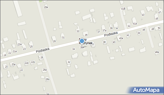 Radzyń Podlaski, Podlaska, 34A, mapa Radzyń Podlaski