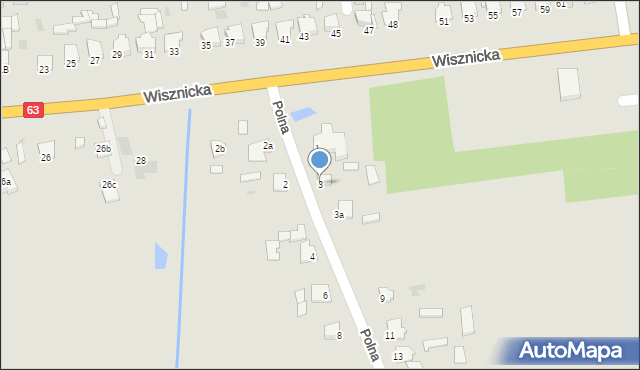 Radzyń Podlaski, Polna, 3, mapa Radzyń Podlaski