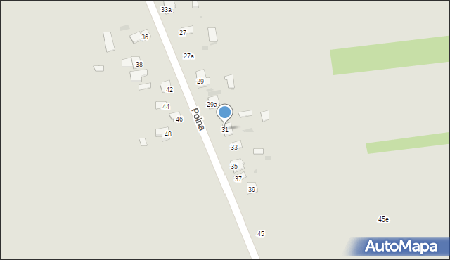 Radzyń Podlaski, Polna, 31, mapa Radzyń Podlaski