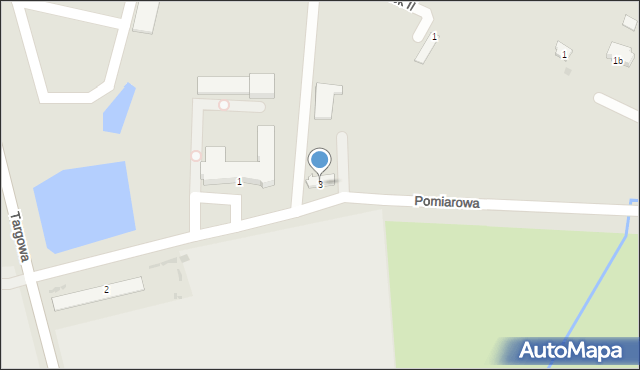 Radzyń Podlaski, Pomiarowa, 3, mapa Radzyń Podlaski