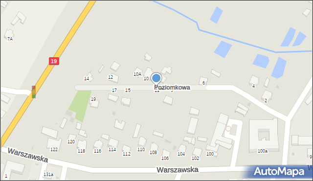 Radzyń Podlaski, Poziomkowa, 11, mapa Radzyń Podlaski