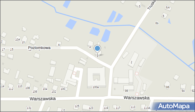 Radzyń Podlaski, Poziomkowa, 2, mapa Radzyń Podlaski