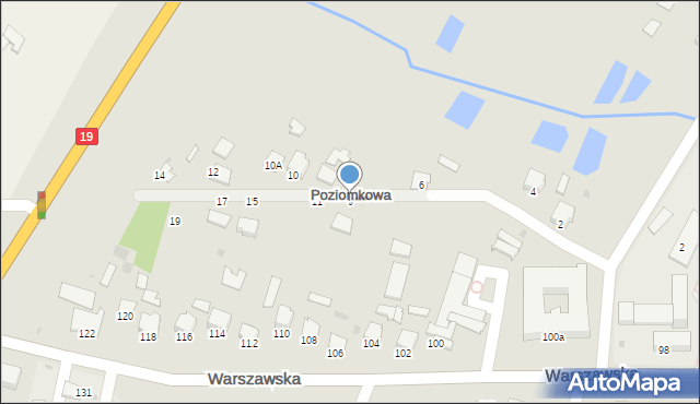 Radzyń Podlaski, Poziomkowa, 9, mapa Radzyń Podlaski