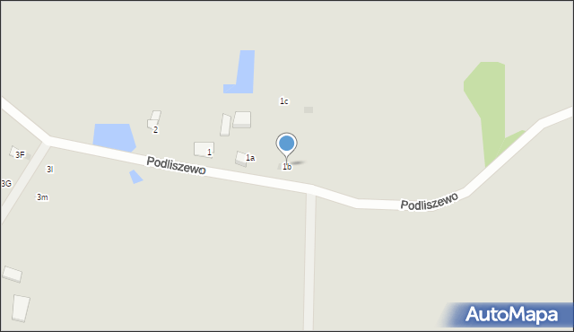 Rajgród, Podliszewo, 1b, mapa Rajgród