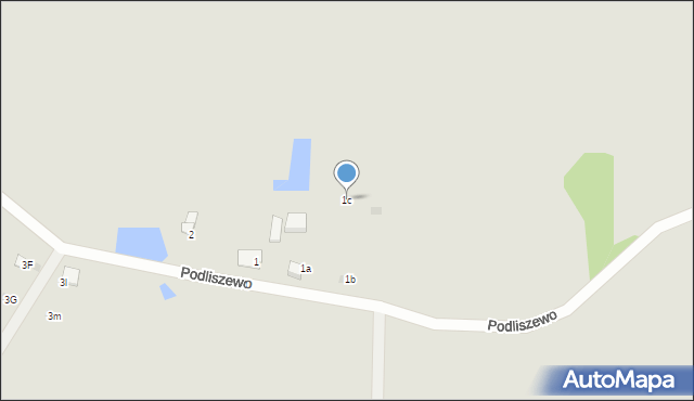 Rajgród, Podliszewo, 1d, mapa Rajgród