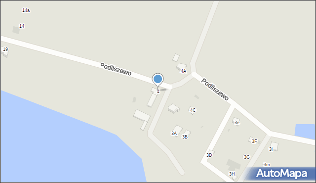 Rajgród, Podliszewo, 4, mapa Rajgród