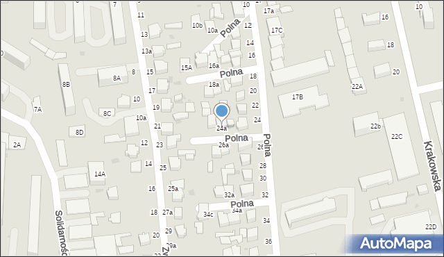 Rawa Mazowiecka, Polna, 24a, mapa Rawa Mazowiecka