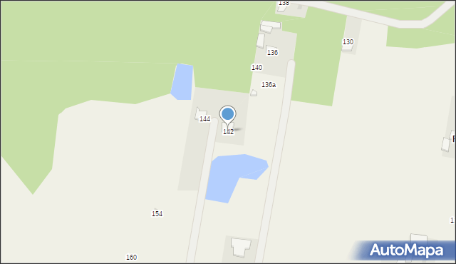 Rębków, Podsadowiec, 142, mapa Rębków