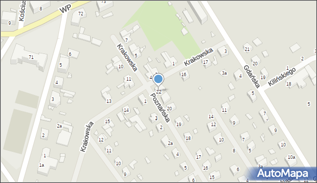 Resko, Poznańska, 22, mapa Resko