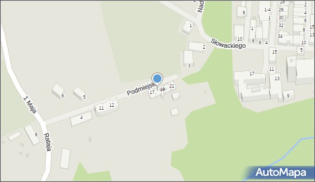 Reszel, Podmiejska, 18, mapa Reszel