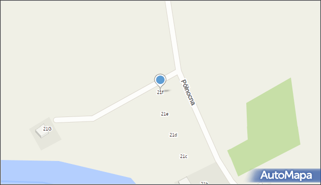 Rogalinek, Północna, 21f, mapa Rogalinek