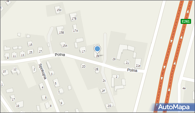 Rogowo, Polna, 19, mapa Rogowo