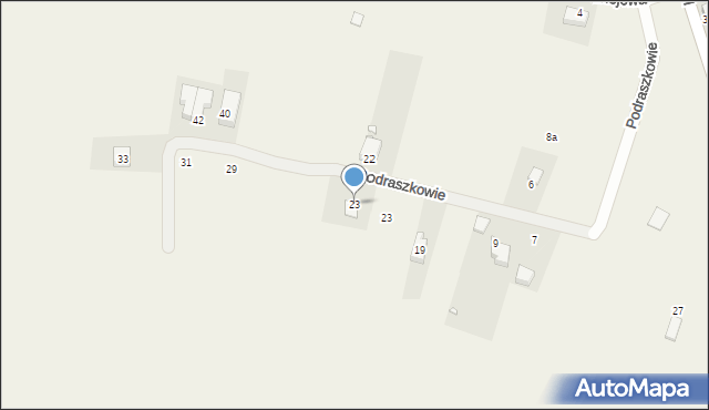 Rogoźnik, Podraszkowie, 23, mapa Rogoźnik