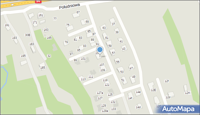 Ropczyce, Południowa, 105, mapa Ropczyce