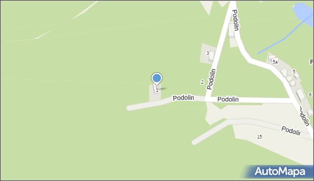 Rościszów, Podolin, 1, mapa Rościszów