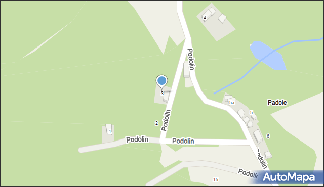 Rościszów, Podolin, 3, mapa Rościszów