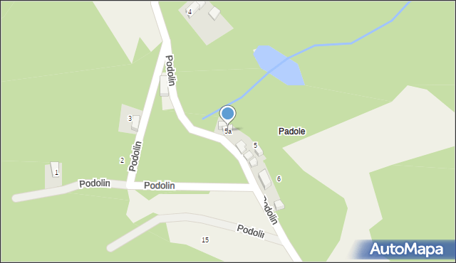 Rościszów, Podolin, 5a, mapa Rościszów