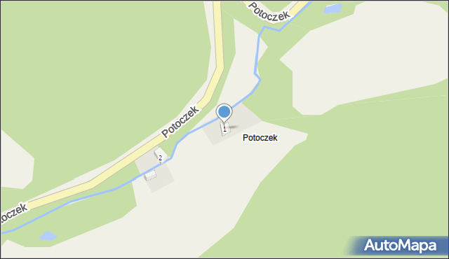 Rościszów, Potoczek, 1, mapa Rościszów