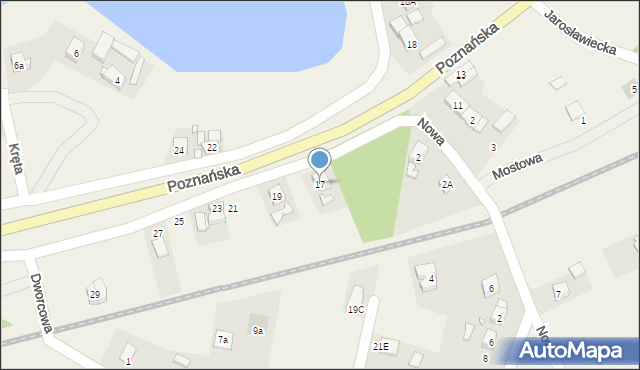 Rosnówko, Poznańska, 17, mapa Rosnówko