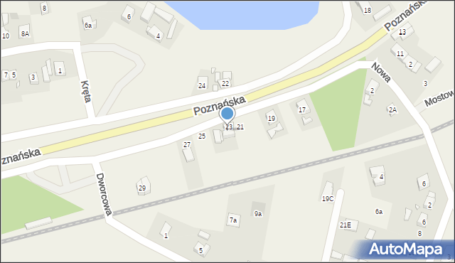 Rosnówko, Poznańska, 8, mapa Rosnówko