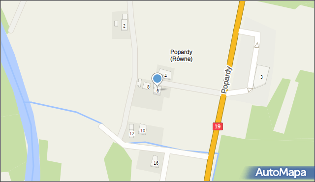 Równe, Popardy, 6, mapa Równe