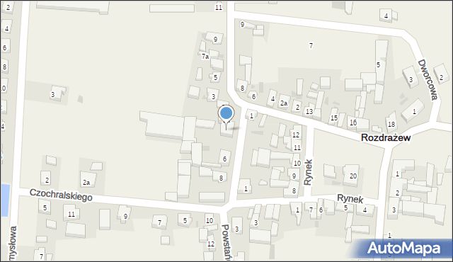 Rozdrażew, Powstańców Wielkopolskich, 4, mapa Rozdrażew