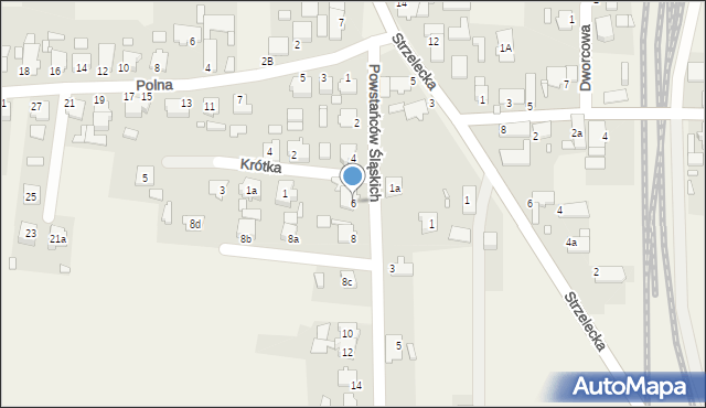 Rozmierka, Powstańców Śląskich, 6, mapa Rozmierka