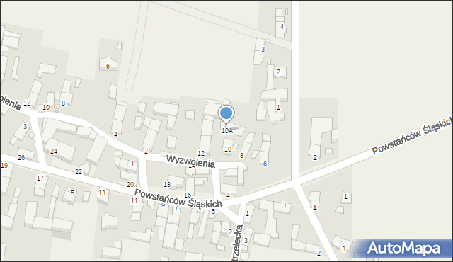 Rozmierz, Powstańców Śląskich, 10A, mapa Rozmierz