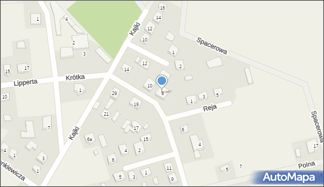 Rozogi, Powstańców Styczniowych, 8, mapa Rozogi