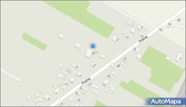 Rozprza, Polna, 19, mapa Rozprza